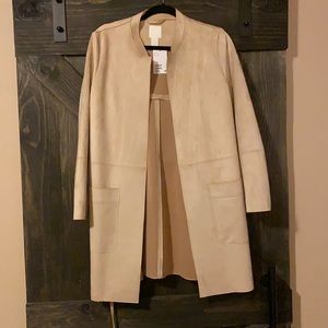 Faux Suede Duster